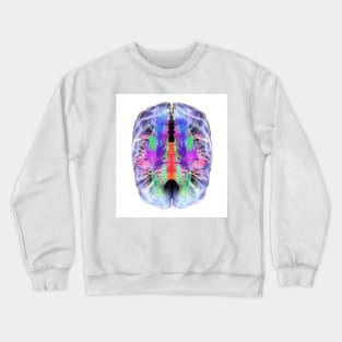 White matter fibres and brain, artwork (C028/6324) Crewneck Sweatshirt